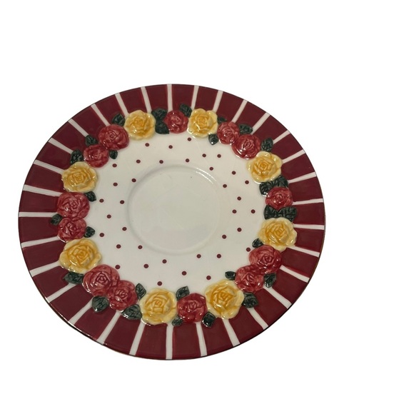 Sandy’s Closet Ruby Teacup and Saucer #18303 Yr 2001 Sandy Lynam Clough - Picture 4 of 8